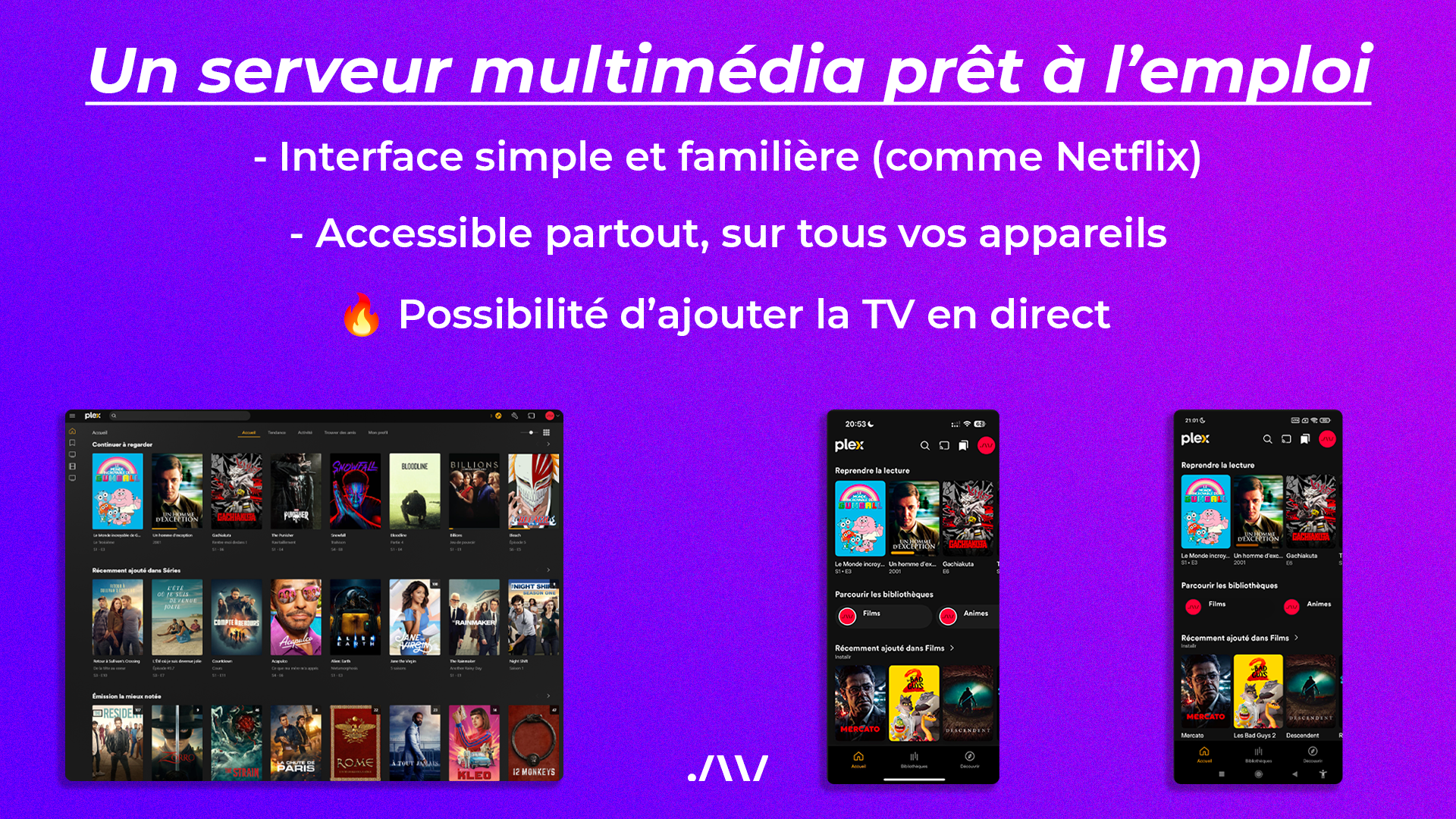 Un serveur multimédia prêt à l'emploi