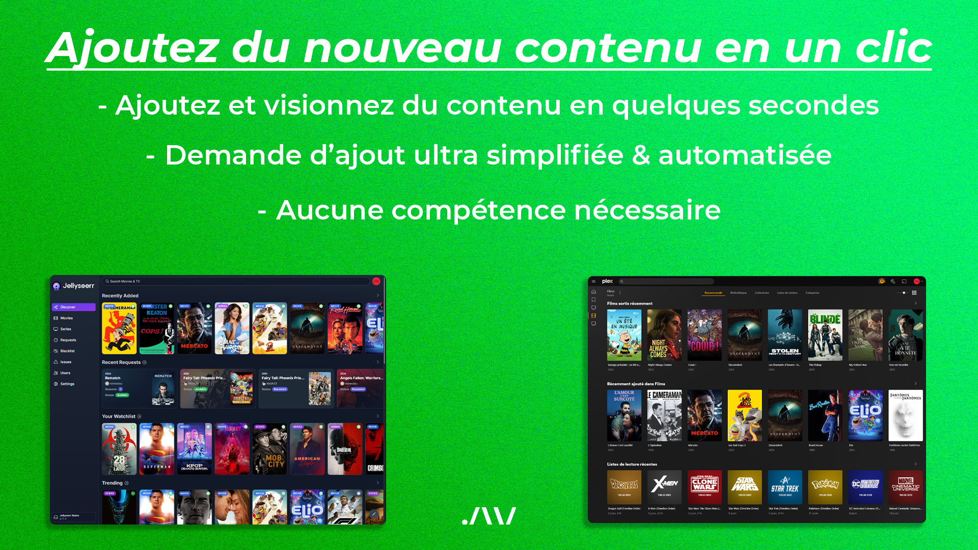 Ajoutez du nouveau contenu en un clic